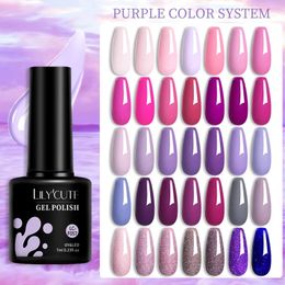 LILYCUTE 129 Colours 7ML Nail Gel Polish Supplies Vernis Semi Permanent Art Manicure Soak Off LED UV Varnishes 240510