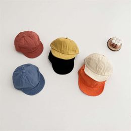 Summer Children Baseball Cap Solid Color Kids Peaked Caps for Boys Girls Korean Soft Brim Sun Hat