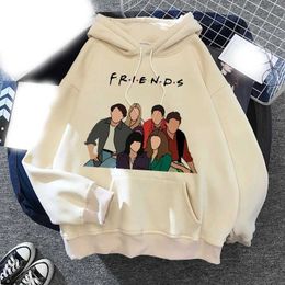 Men's Hoodies Sweatshirts Friend TV Show Hoodie Fun Cartoon Print Mens Fashion Hoodie Sweatshirt Pull Rope Unisex Sportswear Clothing Q240522