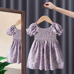 Girl's Dresses Baby Girls Smocked Rompers Toddler Girl Hand Made Smocking Dress Sister Matching Smock Clothes Summer Kids Spanish Clothing