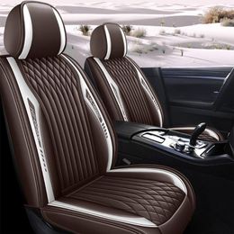 Car Seat Covers Cover Full Set For 206 301 307 407 Bipper Waterproof Leather Cushion Auto Styling Accessories