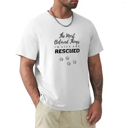 Men's Polos Dog Rescue Shirt Animal Tshirt Print T-shirt Fur Mama Lover Gif