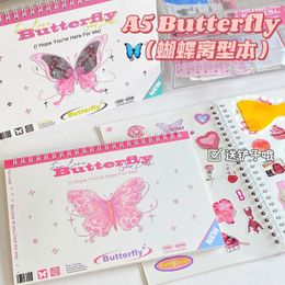 Blank Sheets Double-Sided Wind Butterfly Release Paper Tape Sticker With Plastic Shovel Illustrated Book