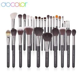 Makeup Brushes Colour makeup brush set 29 professional natural goat hair foundation make-up powder eye shadow powder blusher makeup brush Q240522