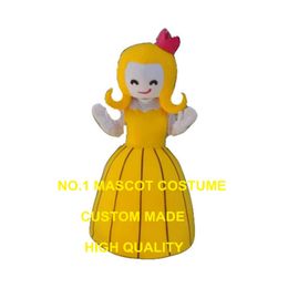 mascot yellow suit princess custom adult size cartoon character carnival costume 3346 Mascot Costumes