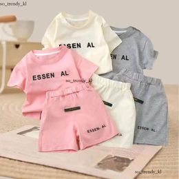 Brand Summer Designers Essentialsclothing Cotton Baby Sets Leisure Sports Boy Girls T-Shirt Shorts Sets Baby Boy Clothes Kids Outfits 934