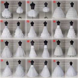 2020 New 10 Style White A Line Ball Gown Mermaid Wedding Prom Bridal Petticoats Underskirt Crinoline Wedding Accessories Bridal slip Dr 2678