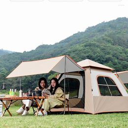 Tents And Shelters Tent Camping Waterproof Windproof UV Sunshade Canopy For Person Single Layer Outdoor Portable Camouflage Equipment
