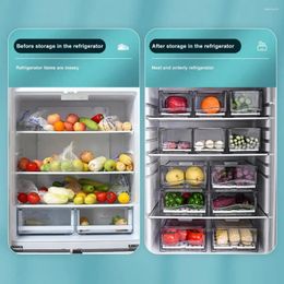 Storage Bottles Classification Box Capacity Stackable Fridge Food Grade Bpa-free Organizer Bin For Vegetables Kitchen