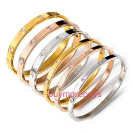 Carrtre Designer Screw Bracelet Fashion Luxury Jewelrys Original Trendy 18K Gold Diamond for Women Men Nail Bracelets Silver Jewellery Bracelet 9323