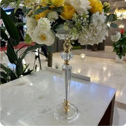 Exquisite Acrylic Flower Vase Stand Wedding Table Centrepiece 48 CM Tall Road Lead Home Decor
