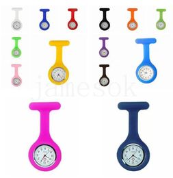 Gifts Promotion Christmas Colourful Brooch Fob Tunic Pocket Watch Silicone Cover Nurse Watches Party Favour De570 Es Wafwd