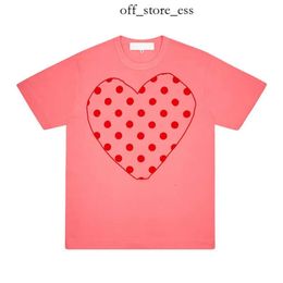 cdgs shirt Mens T-Shirts Summer Play T Shirt fear of ess Commes Short essentialsclothing Sleeve Womens Des Badge Garcons Embroidery Heart Red Love cdgs hoodie 607