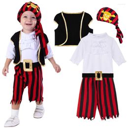 Clothing Sets Carnival Pirate Captain Cosplay Costume Baby Romper Boys Outfits Fancy Clothes Halloween Costumes Kids Children Girls Dress