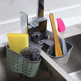 Kitchen Storage Home Appliance Drain Holder Bathroom Sink Adjustable Basket Soap Sponge Faucet Tool Accessories