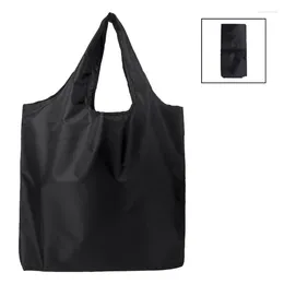 Shopping Bags Portable Folding Bag Solid Colour Lightweight Foldable Waterproof Ripstop Shoulder Handbag