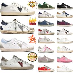 Luxury New Designer Italian brand Gooseity Goldenlies dirty high-quality sports non-slip super star flashing classic white Do-old dirty high-top casual shoes