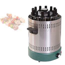 Vertical Electric Smokeless Kebab Machine Oven Rotary Lamb Skewer Grill BBQ Fork Rotisserie Barbecue Stove Roaster
