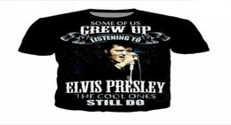Wholesale-New Fashion Couples Men Presley Funny 3D Print unisex clothes Casual T-Shirts DX1168286481