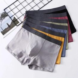 Underpants U-convex Design Underwear Men Boxer Men's Ice Silk Briefs With Wide Elastic Waistband For Breathable