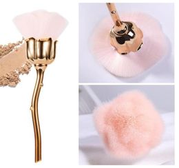 1PC Rose Flower Makeup Brush Foundation Powder Blushes Contour Cosmetic Brush Nail Dust Cleaning6531786