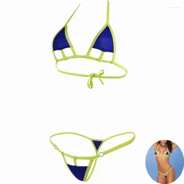 Women's Swimwear Sexy Mini Micro Bikini Brazilian Triangle Set Two Piece SwimSuit Bathing Female Low Waist Beachwear Sunbath Tanga Thong