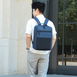 Backpack 2024 Fashionable Casual Soft Surface Leisure Backpacks Daily Travel Cool Portable Men Large Pockets Students Bags