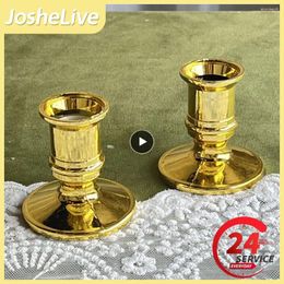 Candle Holders Round Holder Security Fashionable Chic Elegant Smooth Table Candlestick Stylish Decoration Party