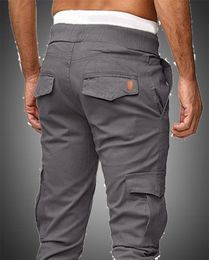 Mens Cargo Pants Drawstring Jogger Chinos Male Work Pants Cotton Trousers Tactical Pants Outdoor Trousers Grey Army Sweatpants T204001525