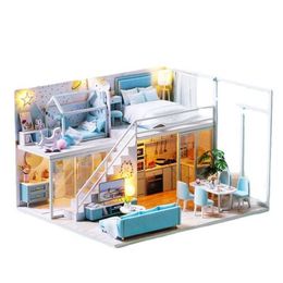 Doll House Accessories Childrens playhouse little girls toy big boy 89101 12-year-old doll house Q240522