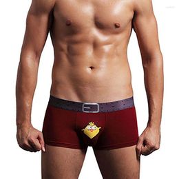 Underpants Bamboo Underwear Sexy Men Gay Bear And Birds Cartoon Penis Funny Boxer Shorts Breathable Cotton Mens Boxers Male Clothes