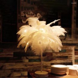 Decorative Plates Creative Decor Table Wedding DIY Tree Lampshade Remote Night LED Home Bedroom Light With Control Lamp Warm