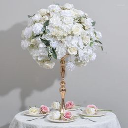 Decorative Flowers 1pcs 60CM Wedding Flower Ball Holder Center Piece Home Room Decoration Party Supplies DIY Craft