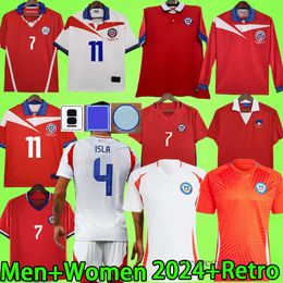 WOMEN 2024 chile soccer jerseys 1982 1998 2014 Retro home away vintage football shirt 82 98 14 16 17 23 24 25 Uniform SALAS ZAMORANO VIDAL ALEXIS M.GONZALEZ