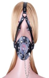 Japanese PU Leather Mask ORing Open Mouth Gag with Cover Fetish Oral Sex Products Bondage Restraint Sex Toys for Couples Women1311880