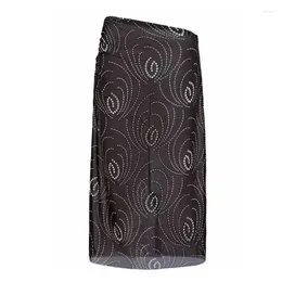 Skirts Sexy Women's Black Diamond 2024 Fashion High Waist Mid Length Pencil Skirt Summer Runway Split Back Y2K Clothes