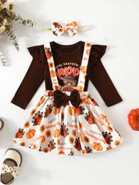 Clothing Sets Adorable Thanksgiving Turkey Print Baby Romper With Matching Hat And Socks - Perfect Fall Outfit For Your Little One