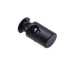 100pcslot Mini Cord Lock Stopper Widely Used For Garment AccessoriesBagsShoe Lace Black 8656820