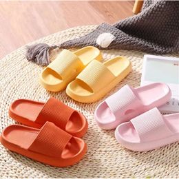 Slippers Platform Women Thick Men Slides Summer Beach Eva Soft Sole Slide Sandals Leisure Ladies Indoor Bathroom Anti-s 308