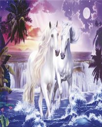 Mosaic home decoration animal unicorn diy diamond painting cross stitch kit rhinestone full square diamond embroidery zxh08641056662