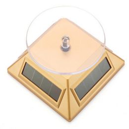 Jewelry Dispaly platform Exhibition Stand Solar Auto Rotating Display Stand Rotary Turn Table Plate For mobile MP4 Watch jewelry VIP St 215A