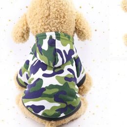 Dog Apparel Pet Camouflage Clothes Autumn Coat Army Jacket For Small Dogs Cat Chihuahua Solid Hoodies Winter Puppy Outfits