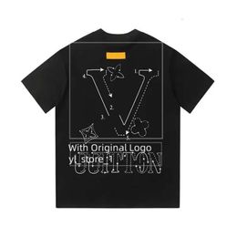 Louiseviution T Shirt High Quality Top Designer T Shirt Mens T Shirt Womens Fashion lvse Clothing Loose Versatile Trendy Louiseviution Cotton Top Tee M-3Xl ea7e