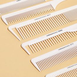 2024 Hairdressing Carbon Comb Professional Hairdresser Cutting Comb Anti Static Hair Comb Haircut Tools Barber Hair Styling Comb 1. Anti