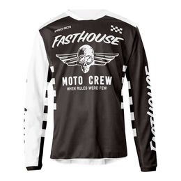Men's T-shirts Fasthouse Summer Mtb Road Motocross Shirt Men Breathable Mountain Bike Long Sleeve Racing Quick-drying Cycling Jersey Q5ll