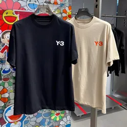 Designer Men T Shirt with Letter Print Y-3 Summer Clothes Y3 Short Sleeves Shirts 100% Cotton Oversized Tshhirt for Woman and Man