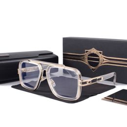 2022 Vintage Sunglasses square Women's Sun glasses Fashion Designer Shades Luxury Golden Frame Sunglasses UV400 Gradient LXN-EVO D 269Z