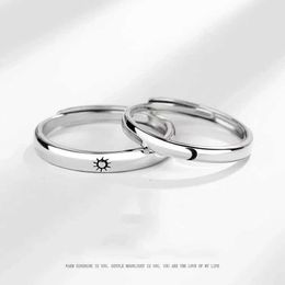 Couple Rings 2 pieces/pair for matching the sun and moon couple for friendship couple for open adjustable ring set minimum engagement ring S24523010