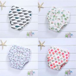 3PCS 5PC Cotton Training Pants Panties Cloth Diapers Reusable Child Nappies Diaper Waterproof Baby Underwear Washable