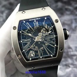 Designer RM Wrist Watch RM023 Titanium Date Display Unisex Automatic Mechanical Tourbillon Movement Chronograph Timepiece